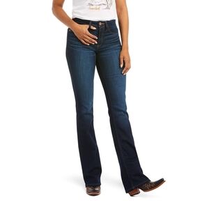 Ariat R.E.A.L. High Rise Ballary Boot Cut Blue Jean Women's Size 27